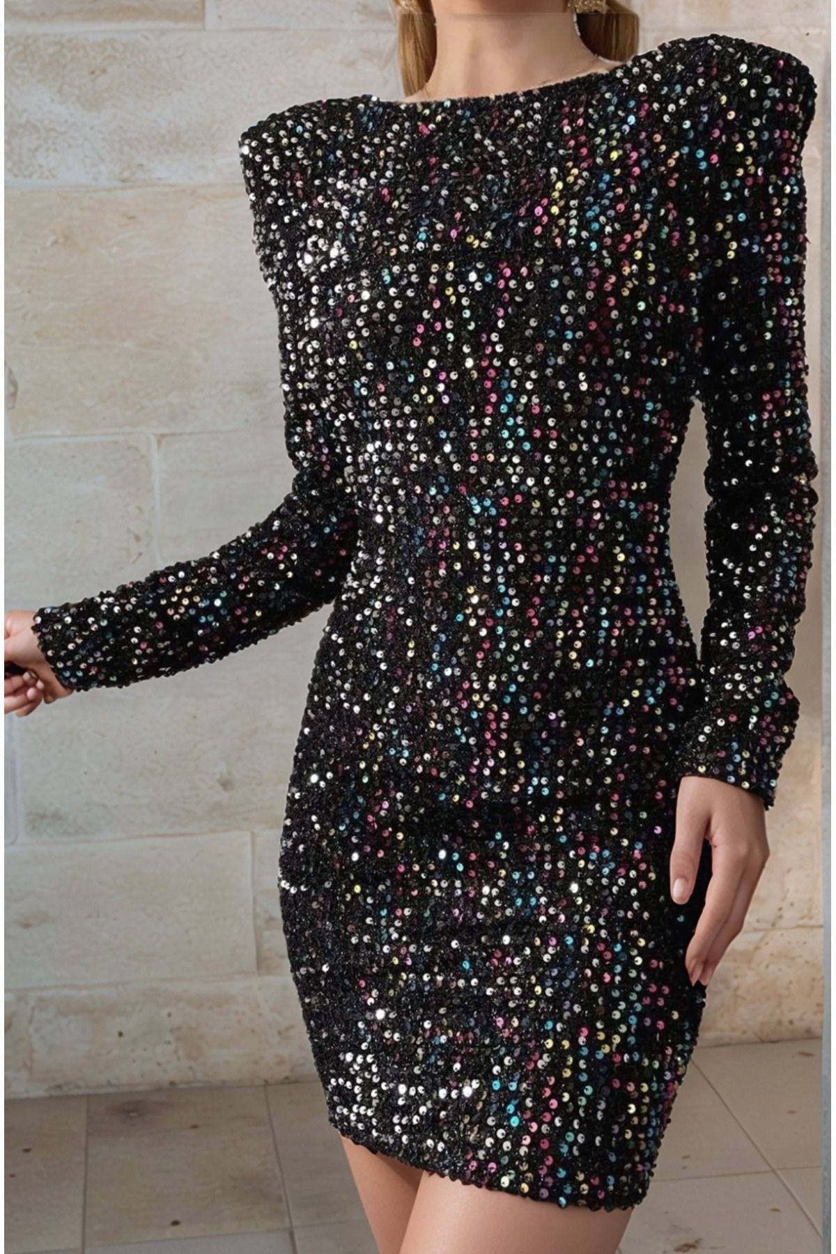 Trendusfashion-New Season Sequin Sequin Mini Dress 1