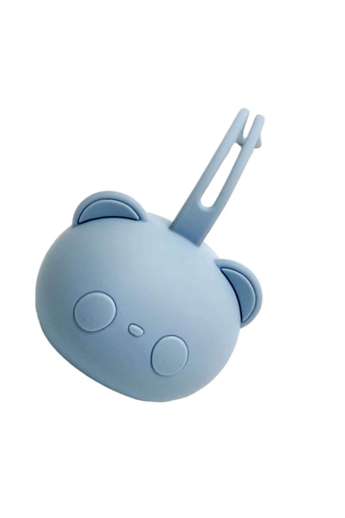 The Cloudish Shop Silikon Emzik Saklama Kutusu Emzik Tutucu Taşınabilir Askılı PANDA Desenli MAVİ fotoğrafı 3 (önizleme)