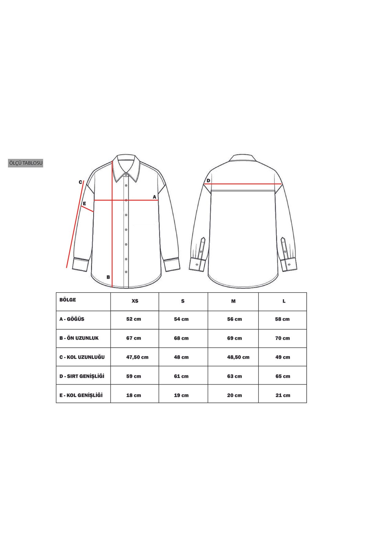Manche-Light Beige Oversize Basic Women's Line Shirt |   Mks 167429 -01 8