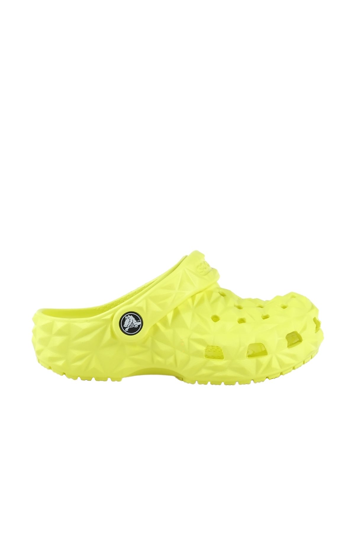 Crocs-Children's Geometric Design Brand Logo Daily Yellow Slippers209572-76M 1