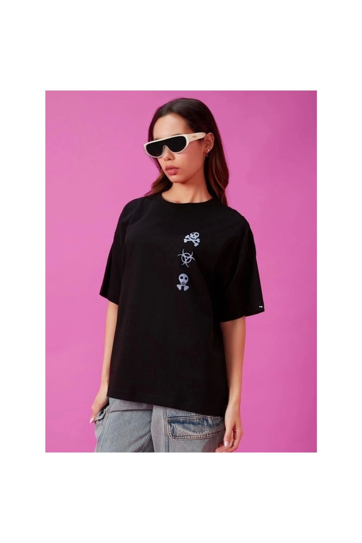 Narnuga Baskılı Oversize Tshirt