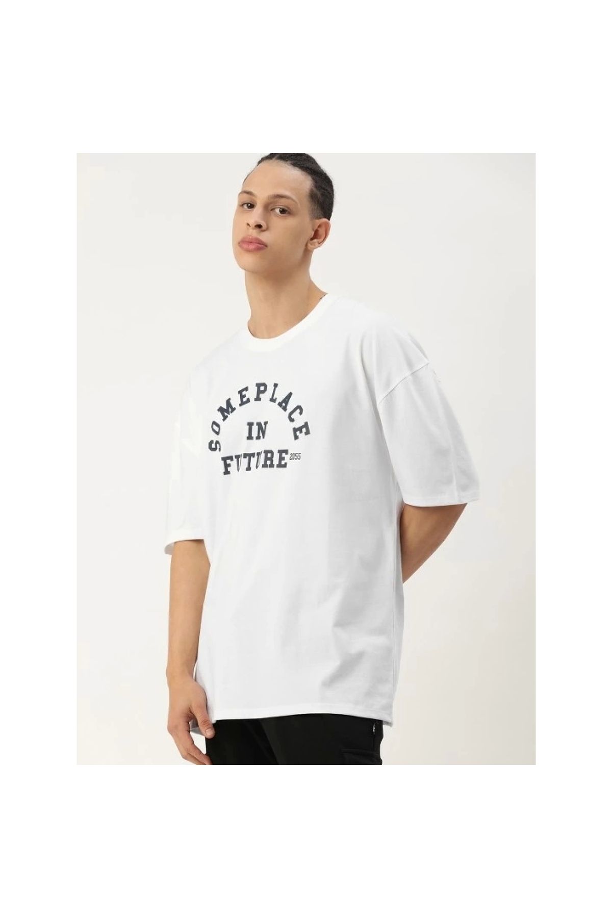 Narnuga Erkek Baskılı Oversize Tshirt