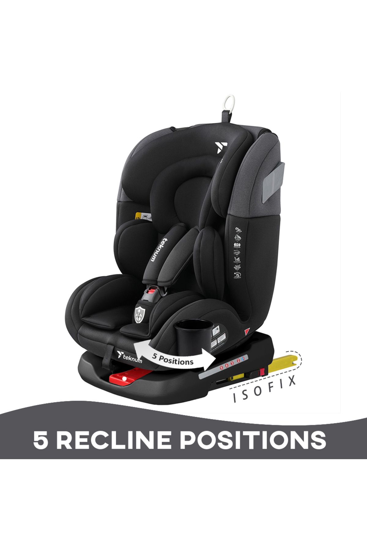 TEKNUM-Teknum Evolve 360° Car Seat 0 - 12yrs Black with Isofix 8