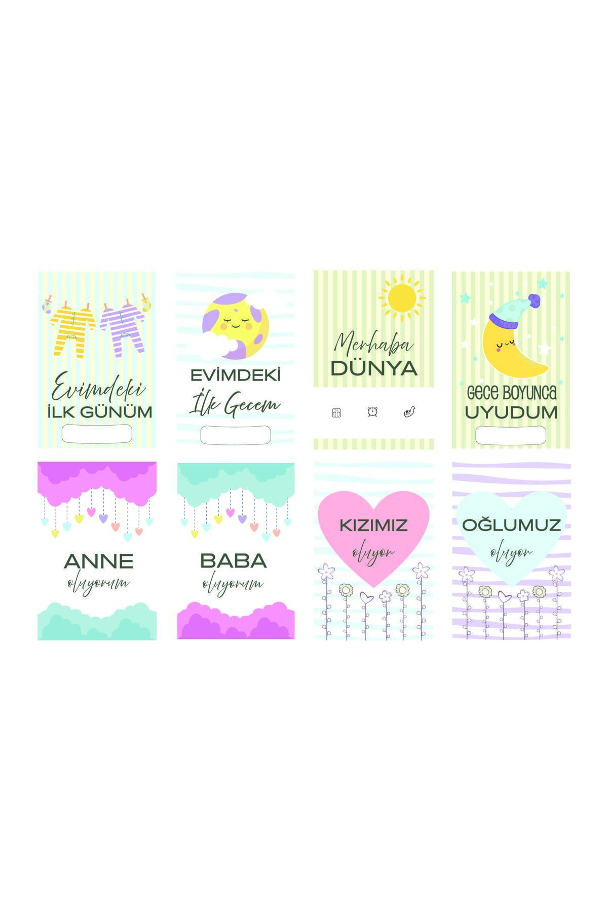 Mifold Mine Memory Bebek - Hamile Fotoğraf Anı Hatıra Kartı Seti 40 Adet - Hediyelik (ÇİÇEKLER) fotoğrafı 6 (önizleme)