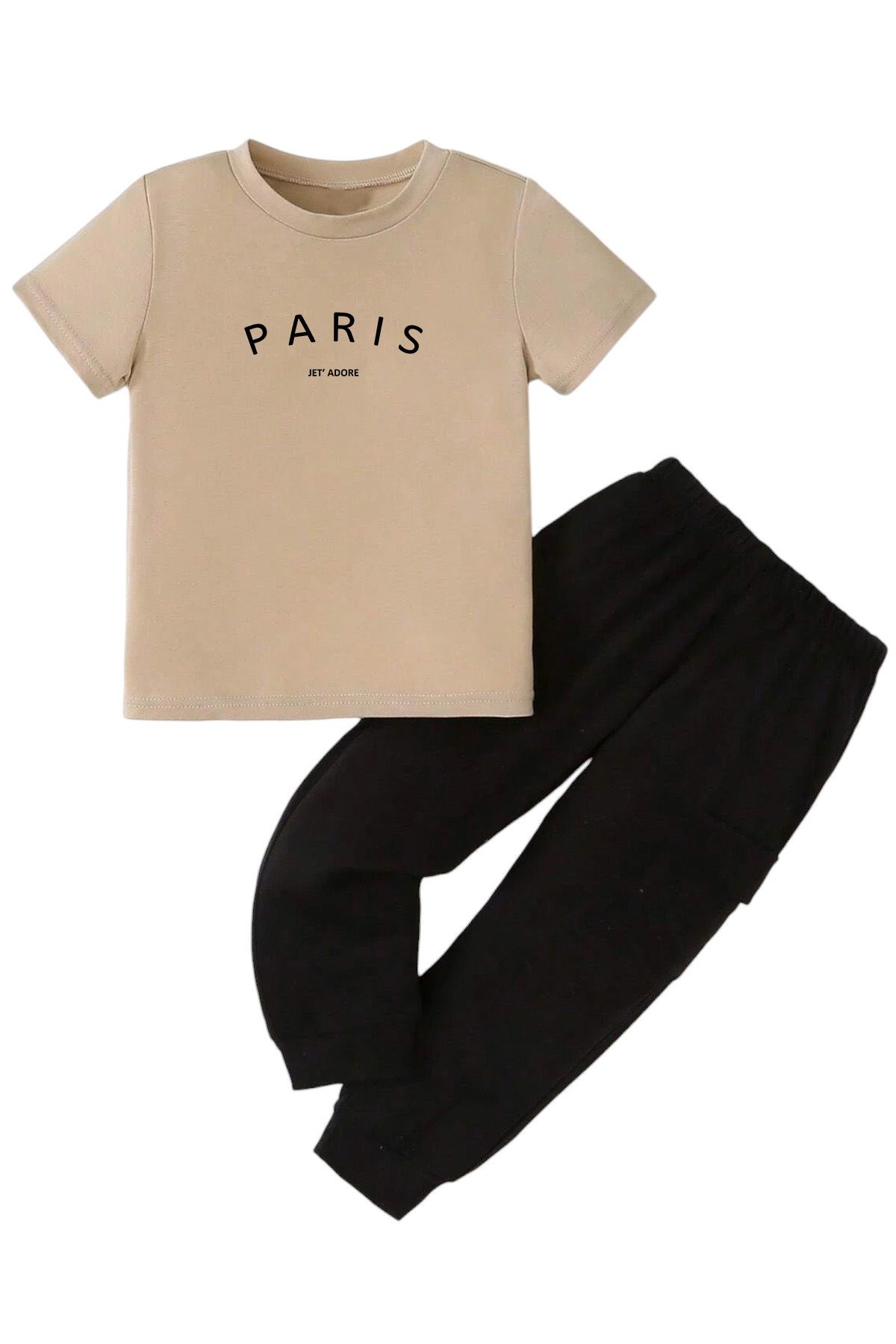 uyguntarz Dziecięcy Dres Z Nadrukiem Paris Unisex - 3–4 years