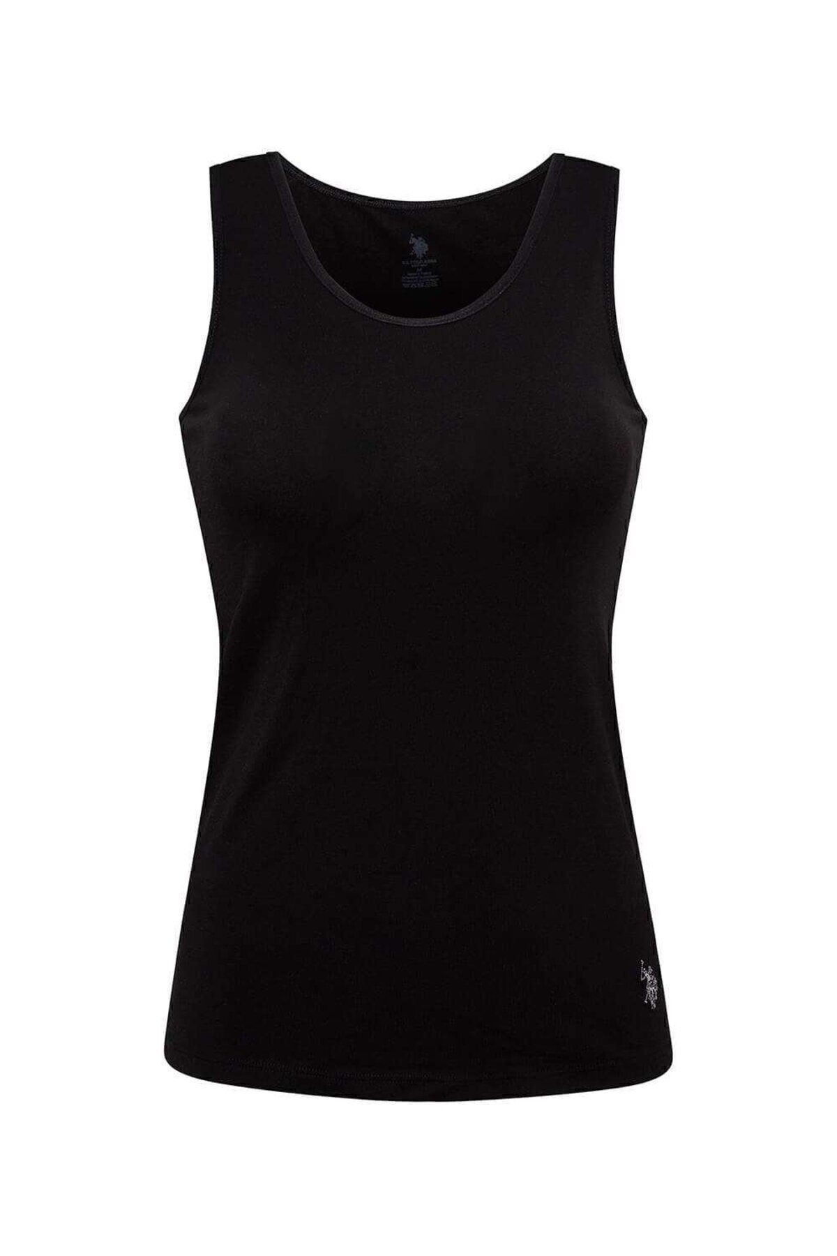 U.S. Polo Assn.-U.S. Polo Assn. Women's Black Thick Strap Tank Top Boxed Product - Black - Srk3.66W00J5W 1