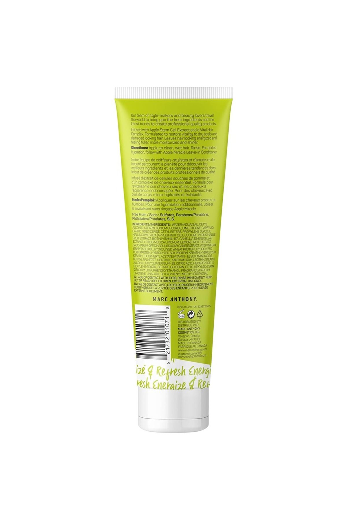 MARC ANTHONY-Marc Anthony Apple Miracle Restoring Conditioner, Infused With Apple Stem Cell & Biotin - 250 Ml 2