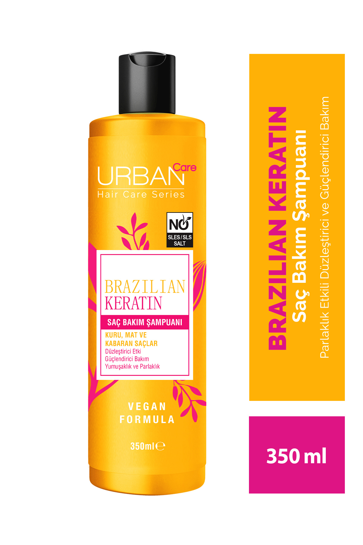 Urban Care-Brazilian keratin straightening effective shampoo & treatment milk & treatment cura 3-piece set-vegan 2
