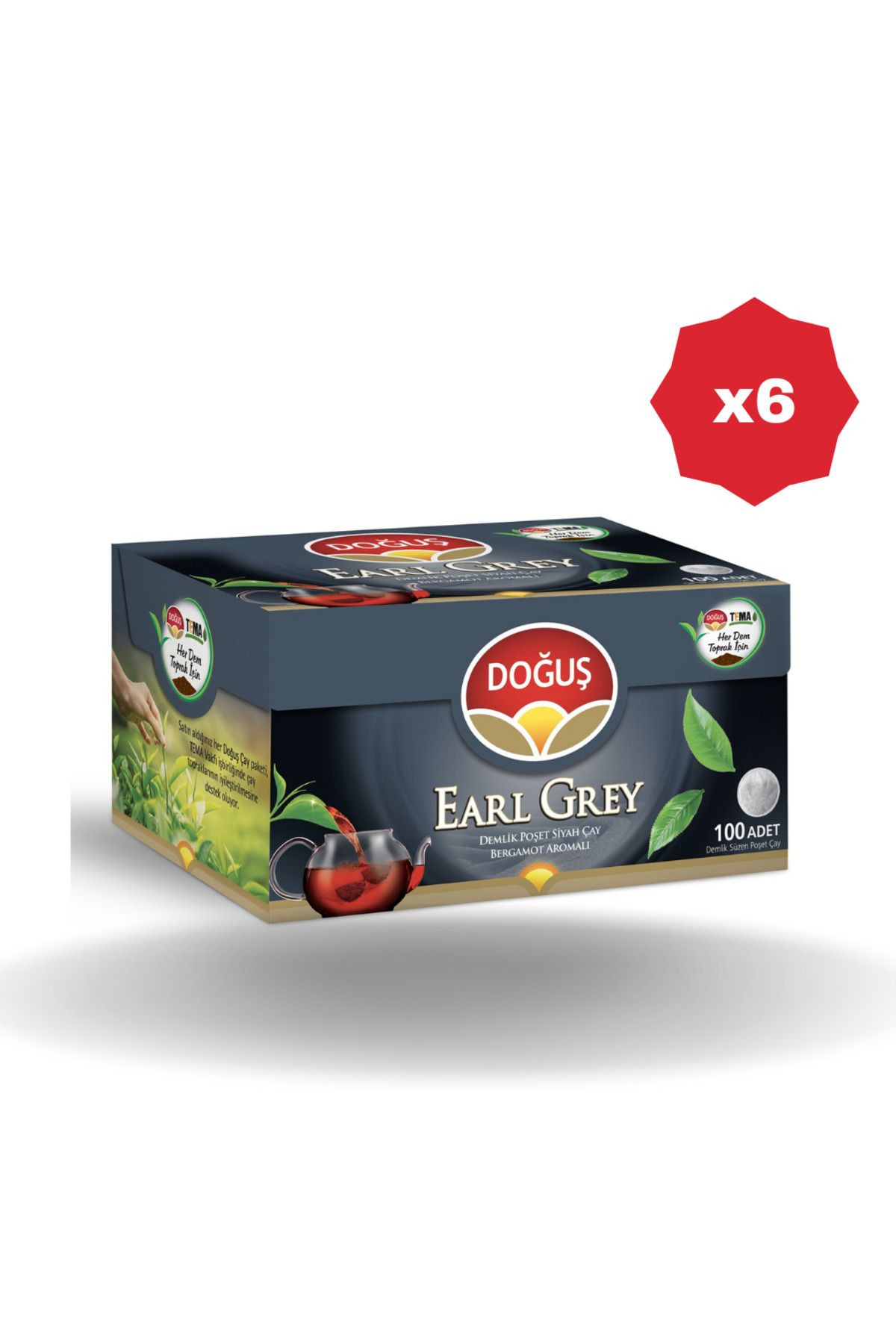 Doğuş DOĞUŞ EARLY GREY DEMLİK POŞET ÇAY 100'LÜ - (6 ADET)