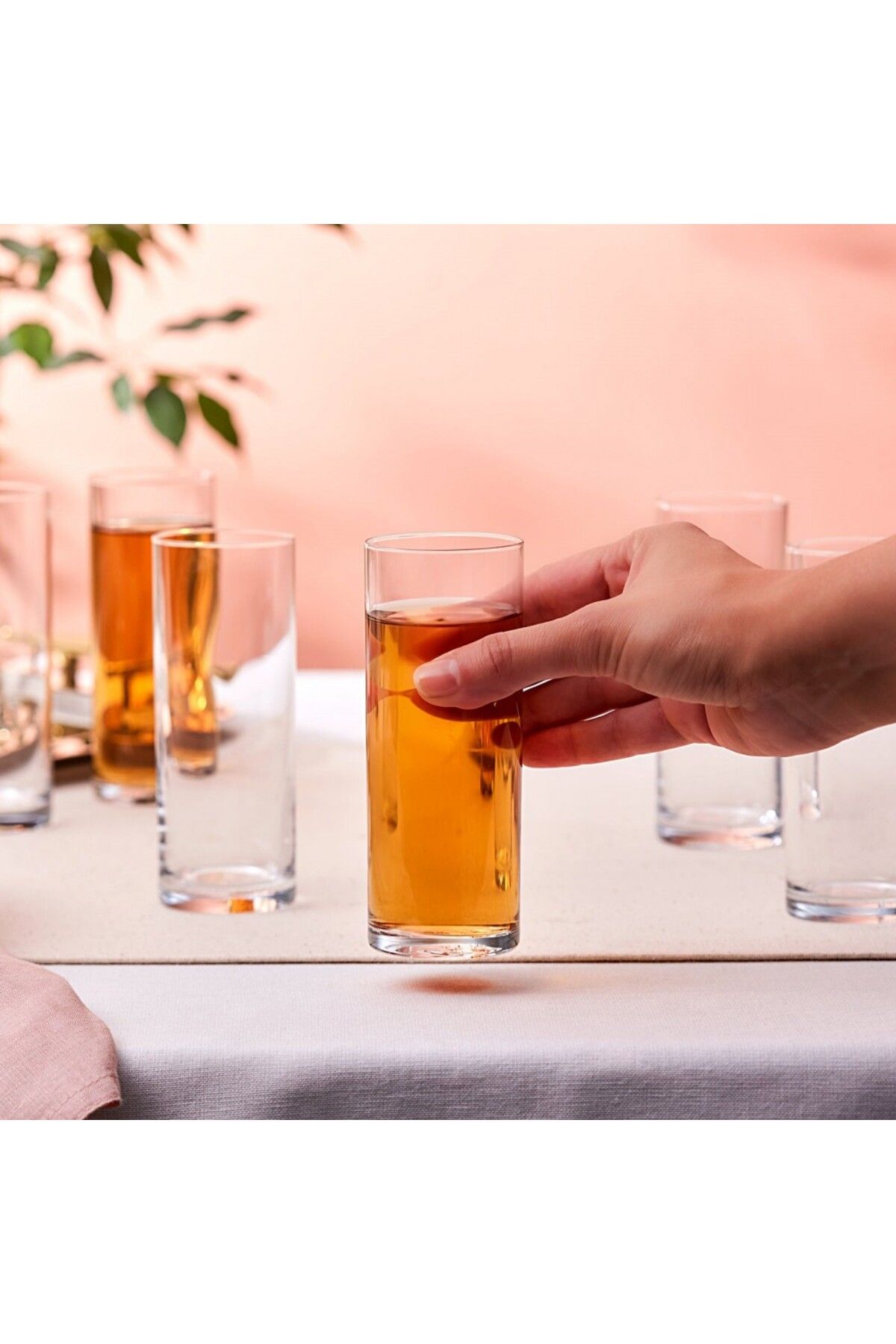 Karaca-Saki 6-teiliges Highball-Glas-Set, 195 ml, transparent 3