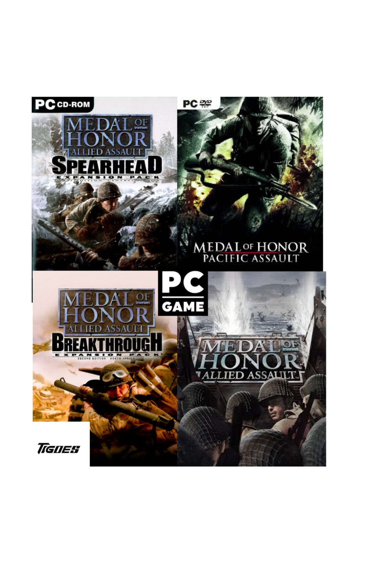 Tigdes Pc game Windows Uyumlu Medal Of Honor Assault 4 Seri Bir Arada Bilgisayar Oyunu