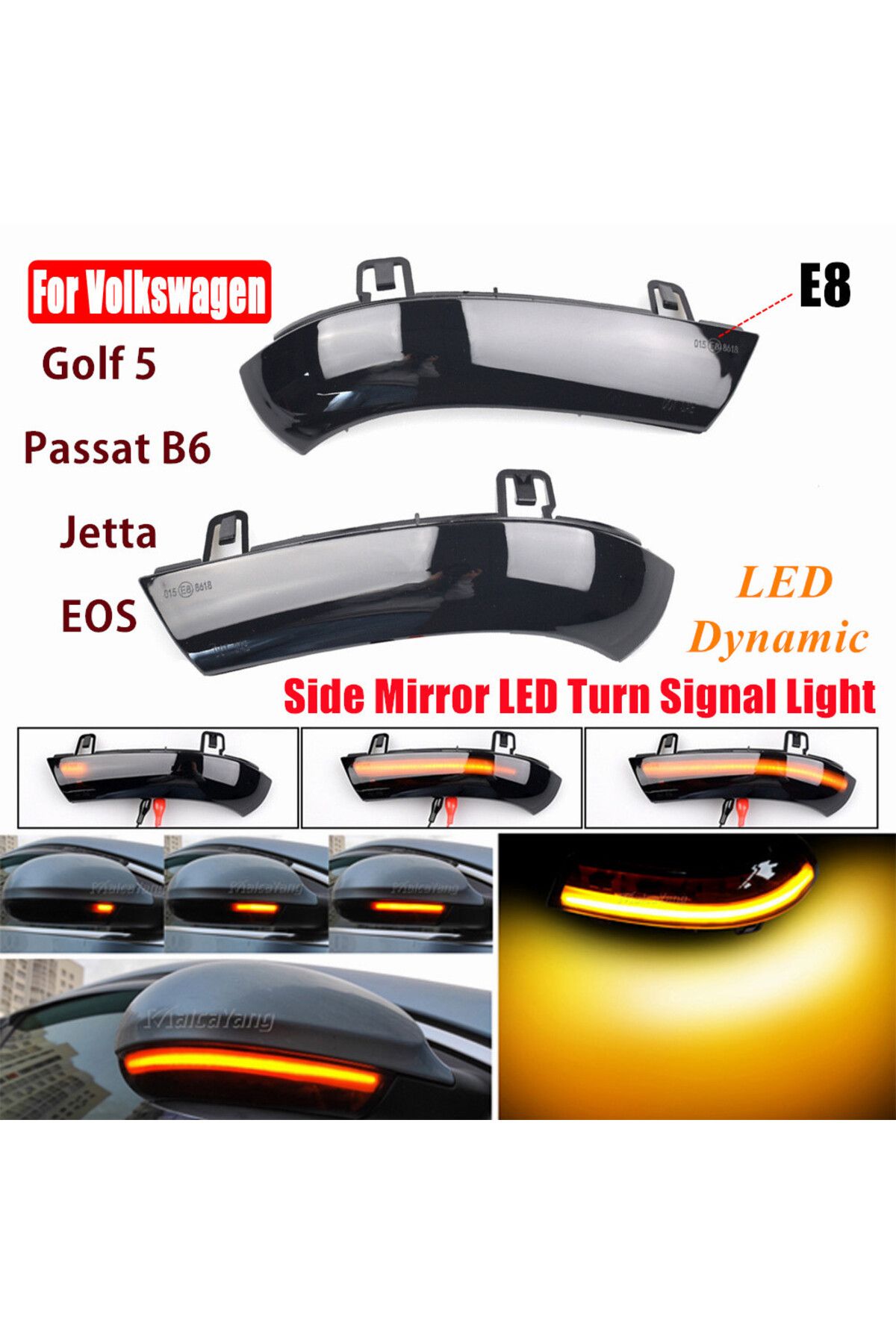 Choice-Dynamic Blinker Turn Signal LED For Volkswagen GOLF 5 GTI plus MK5 Jetta Passat B6 B5.5 Variant E... 2