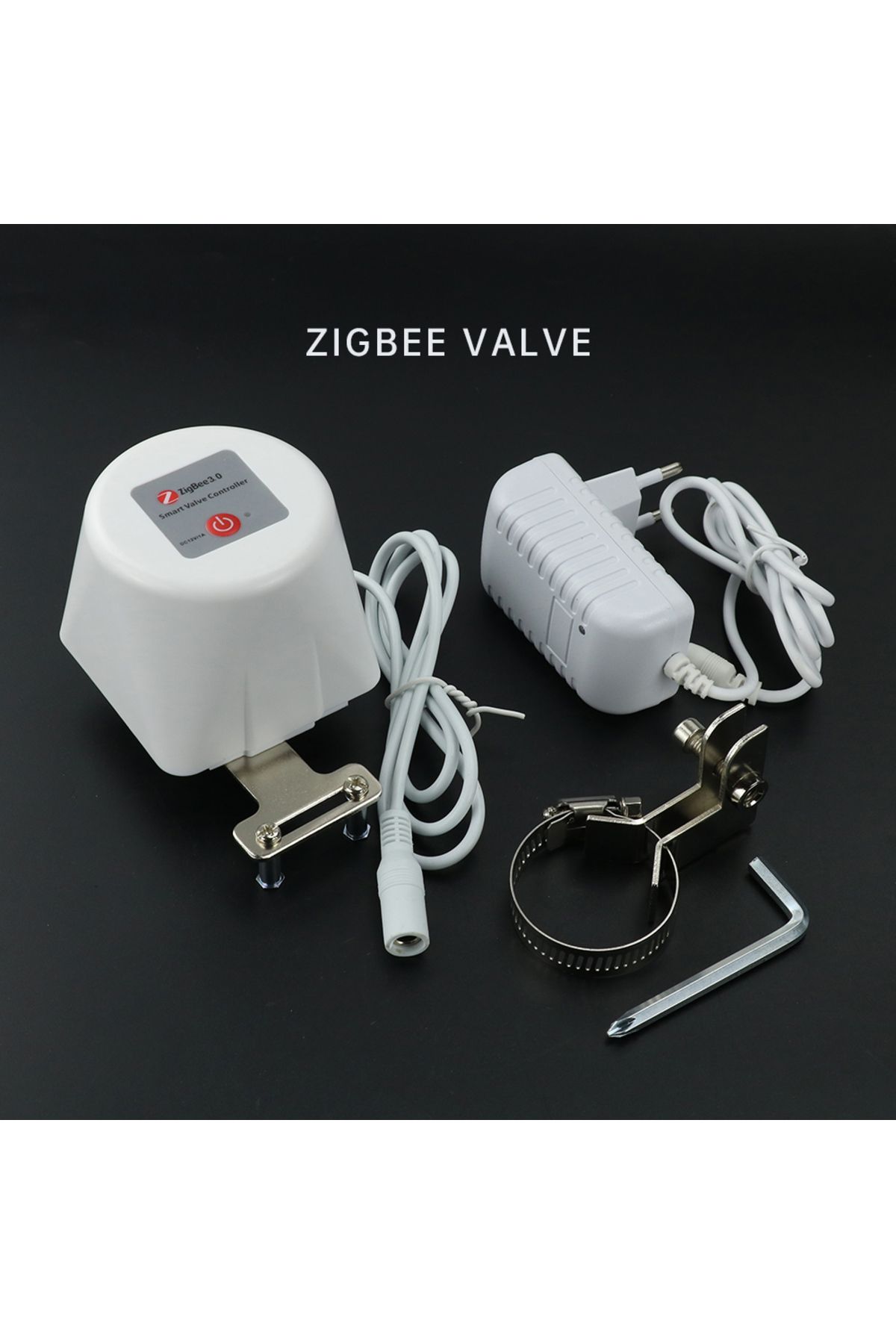 HOENYZY-Wifi Valve Black Tuya Zigbee Smart Gas Valve Wifi Garden Water Shut Off Timer Irrigation Controller 5