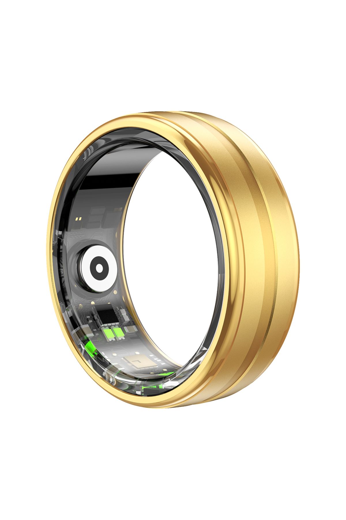 Choice-8 Gold COLMI R06 Smart Ring Men Women, Heart Rate and Blood Oxygen Monitor, IP68 & 5ATM Waterproof, 1