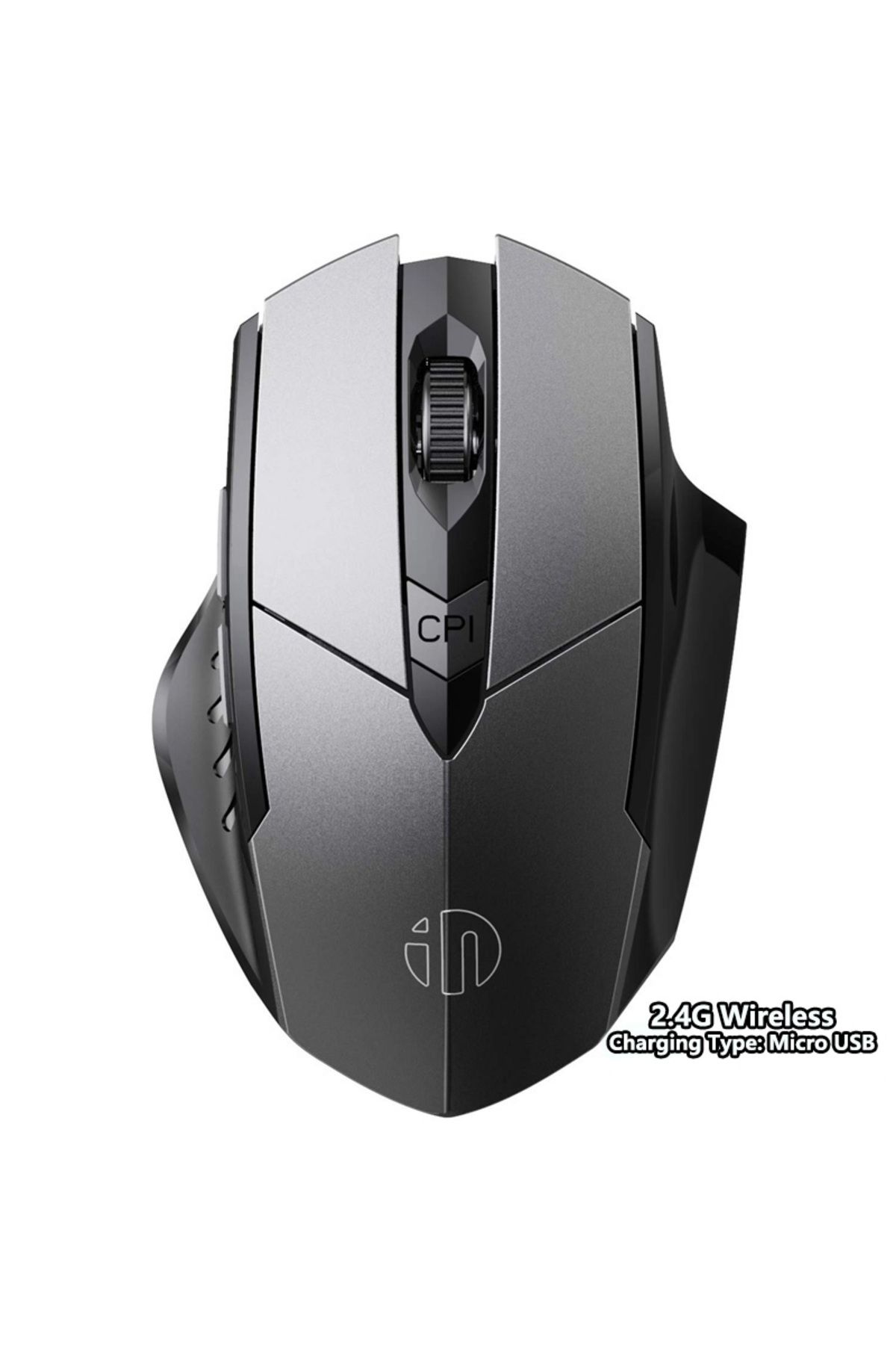 Choice-Wireless-gray Bluetooth Compatible Mouse Rechargeable 2.4g Inphic Wireless Mouse Office Mute Support 1