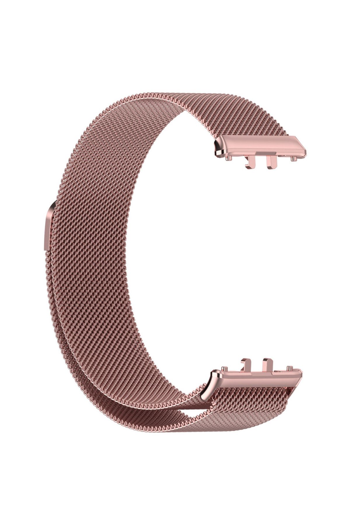 Lzjsee-Samsung Galaxy Fit 3 Rose Pink   Magnetic Metal Strap For Samsung Galaxy Fit3 Smart Wristband Replac 1