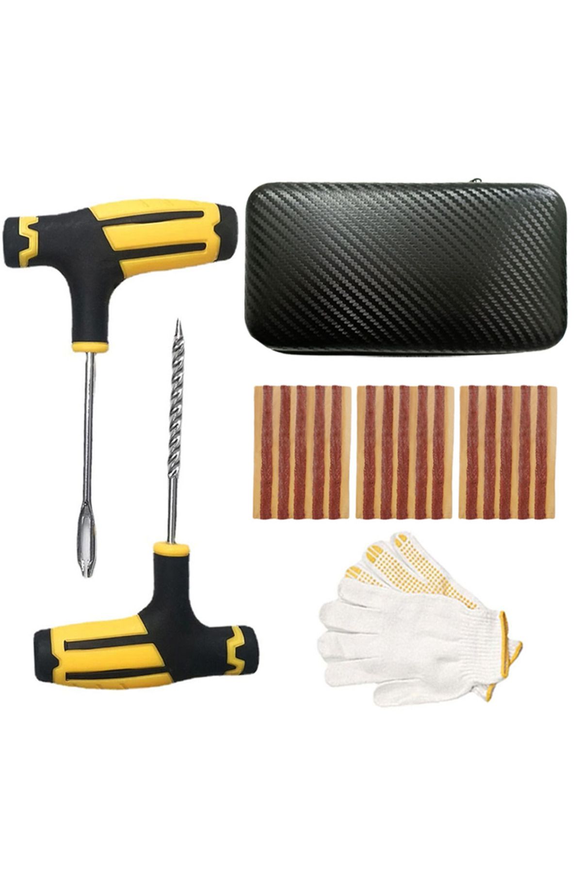 Choice-Set C Car Tire Repair tools Kit Tubeless Tyre Puncture Repair Kit Studding Tool Set Bike Tire Replac 1