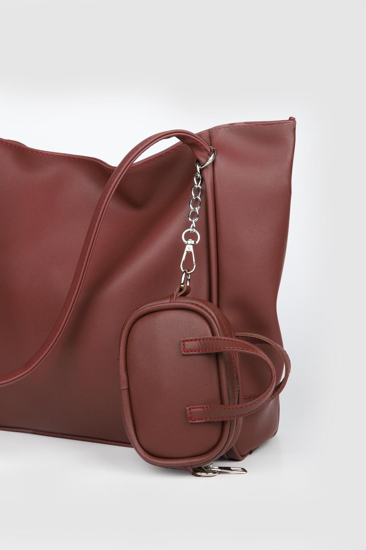 لوازم جانبی کیف زنانه LA'GRACCIO PARIS BAG CHARM BURGUNDY La La'Graccio Paris