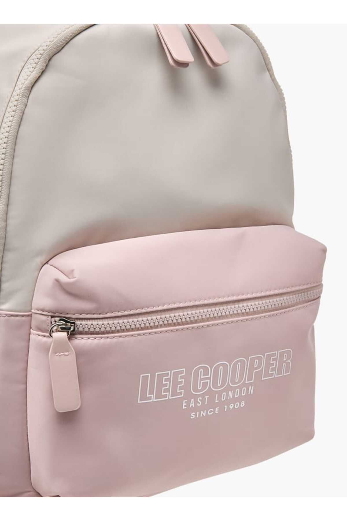 Lee Cooper-Logo Print Backpack with Adjustable Straps and Zip Closure 5