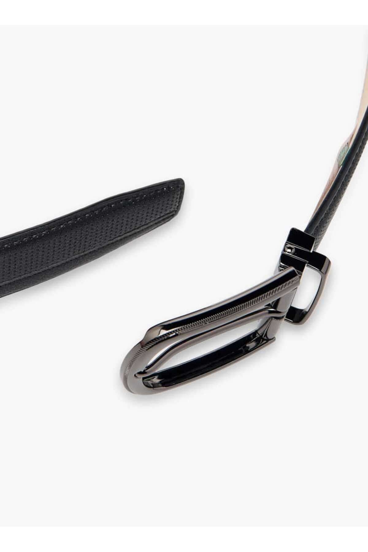 LBL by Shoexpress-LBL by Shoexpress Textured Belt with Pin Buckle Closure 5