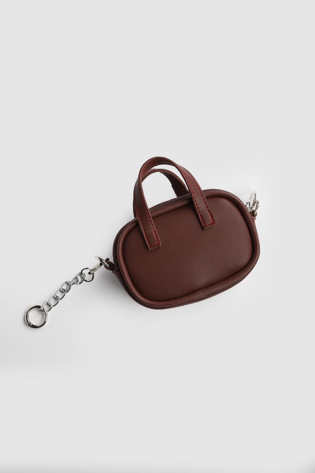 لوازم جانبی کیف زنانه LA'GRACCIO PARIS BAG CHARM BURGUNDY La La'Graccio Paris