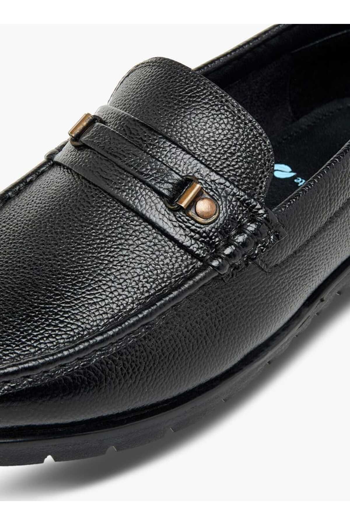 LBL by Shoexpress-LBL by Shoexpress Textured Slip-On Loafers 4