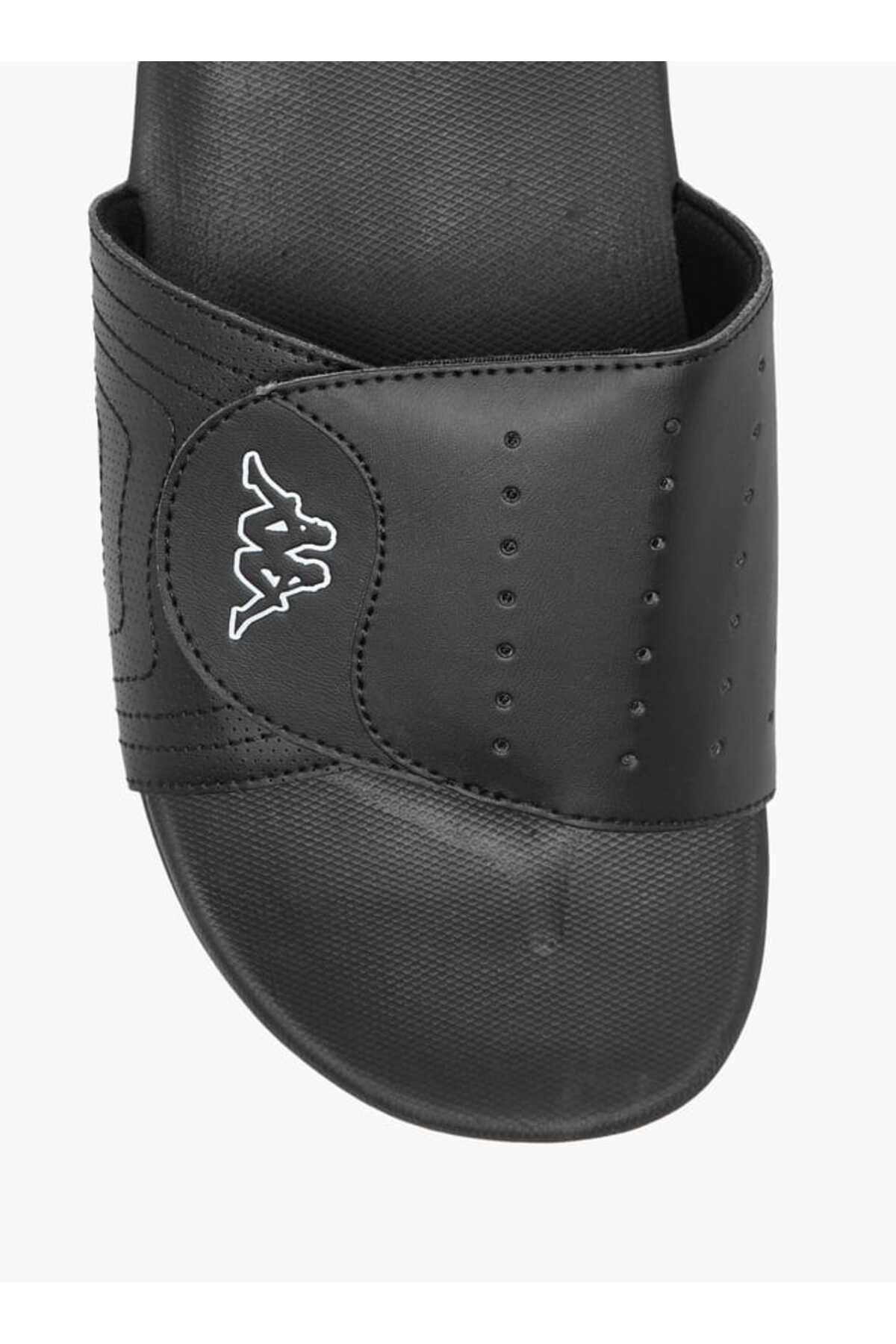 Kappa-Kappa Men's Logo Print Slides with Hook and Loop Closure 3