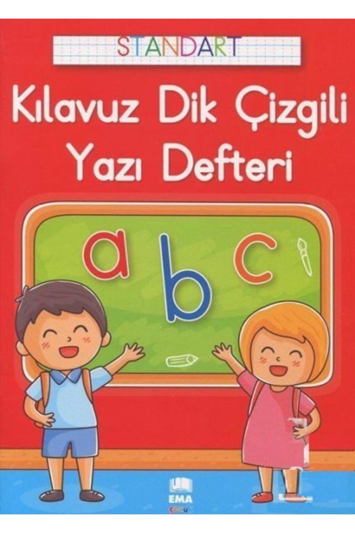 Ema Çocuk Renkli Standart Kare Çizgili Yazı Defteri A4 Ebat