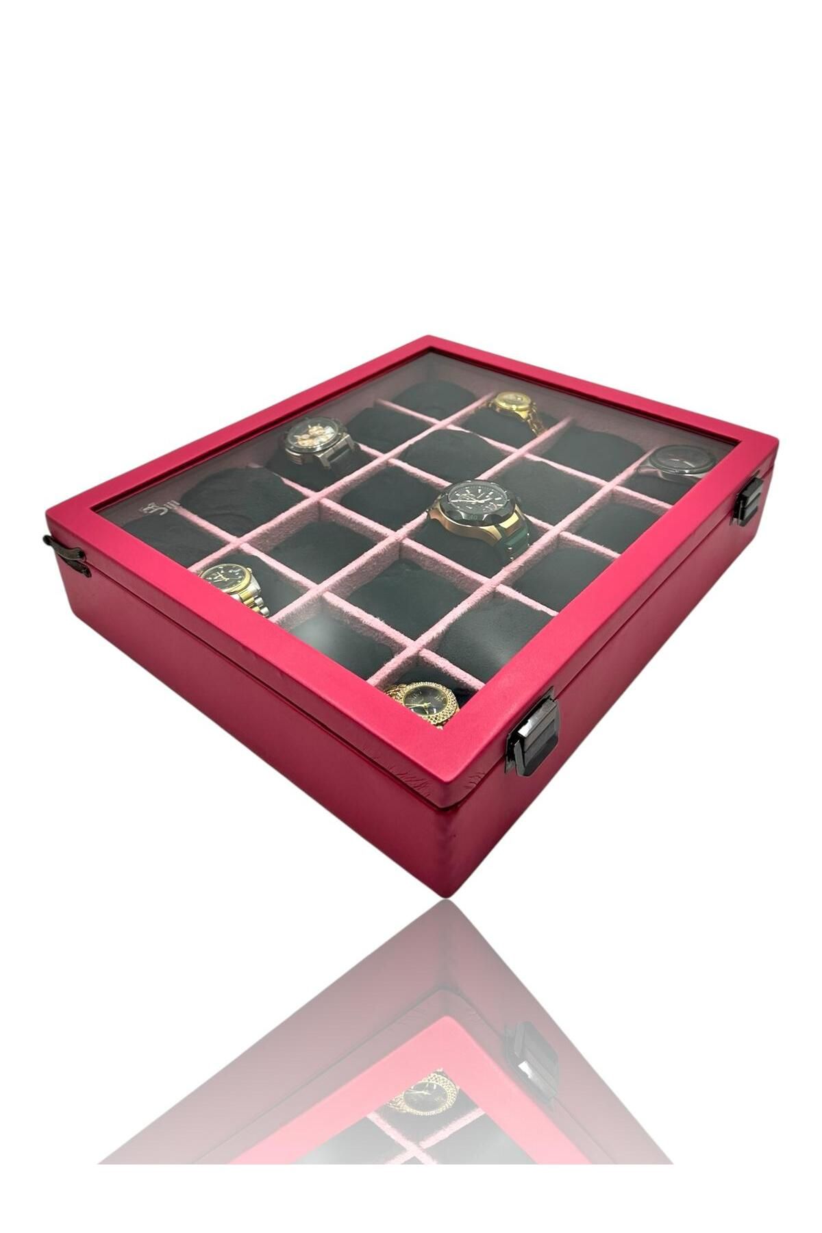 Dijital Çarşı-Pink Diji 20Pcs Watch Box and Bag 2