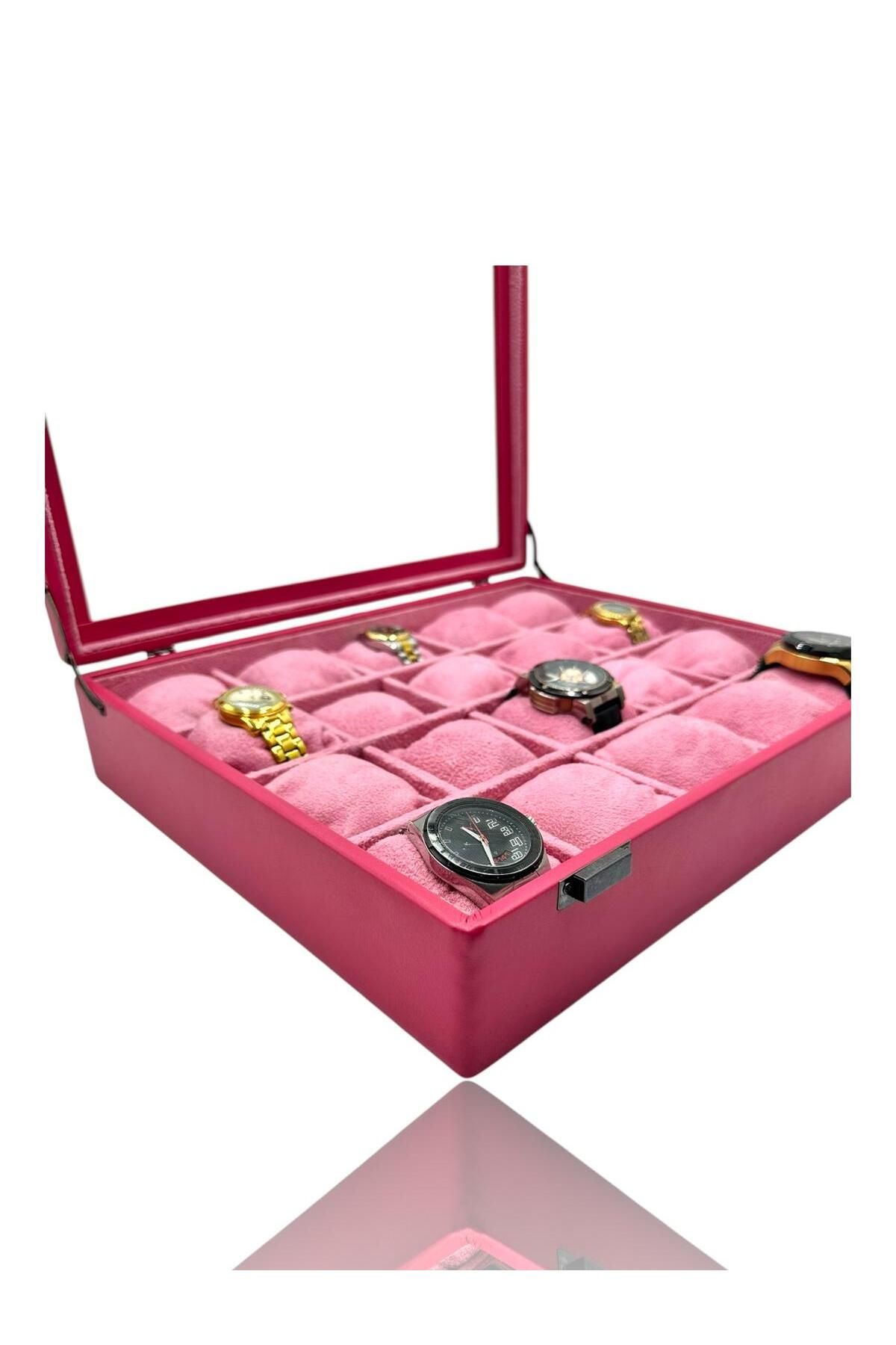 Dijital Çarşı-Pink Diji 20Pcs Watch Box and Bag 3