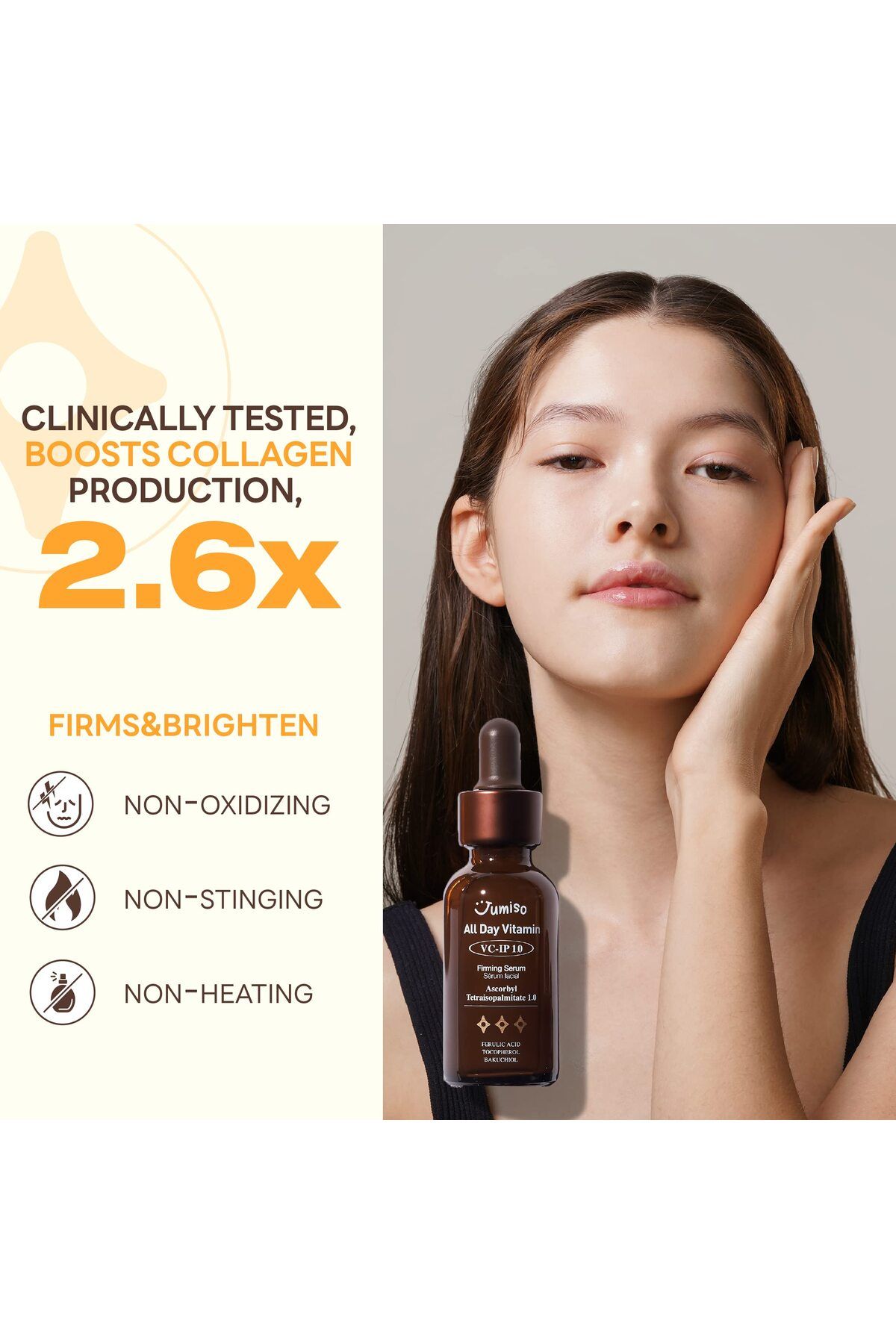 Jumiso-All Day VC-IP 1.0 Firming Serum 30ml, Boosts Collagen, Reduces Fine Lines 3