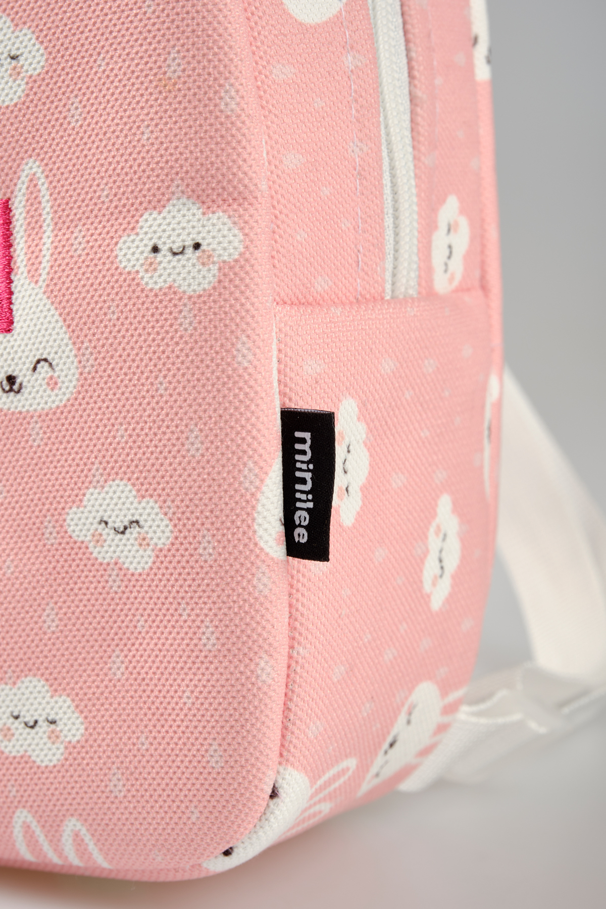 Minilee  [İSTEDİĞİNİZ İSMİ NAKIŞLA YAZIYORUZ] - Sevimli Tavşanlar 0-8 Yaş - Kreş, Anaokulu Çocuk Sırt Çantası - Görsel 7