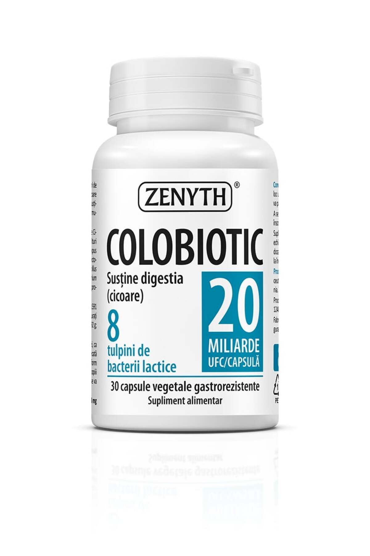 ZENYTH Colobiotic, 30cps, Probiotic 20 Miliarde Ufc/capsula, Disbioze, Indigestii, Colon Iritabil, Zenyth - One Size