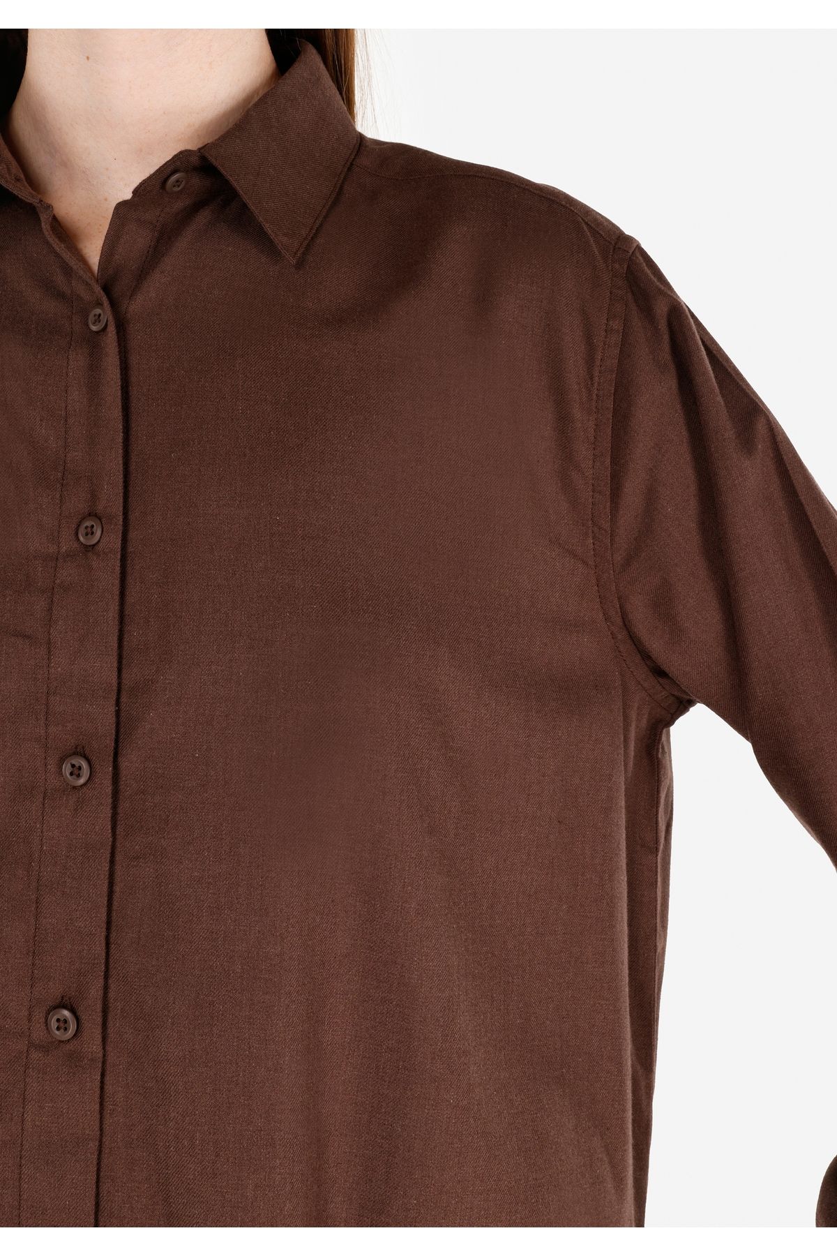 Colin's-Women's Brown Long Sleeve Shirt Regular Fit Cl 1070173 5