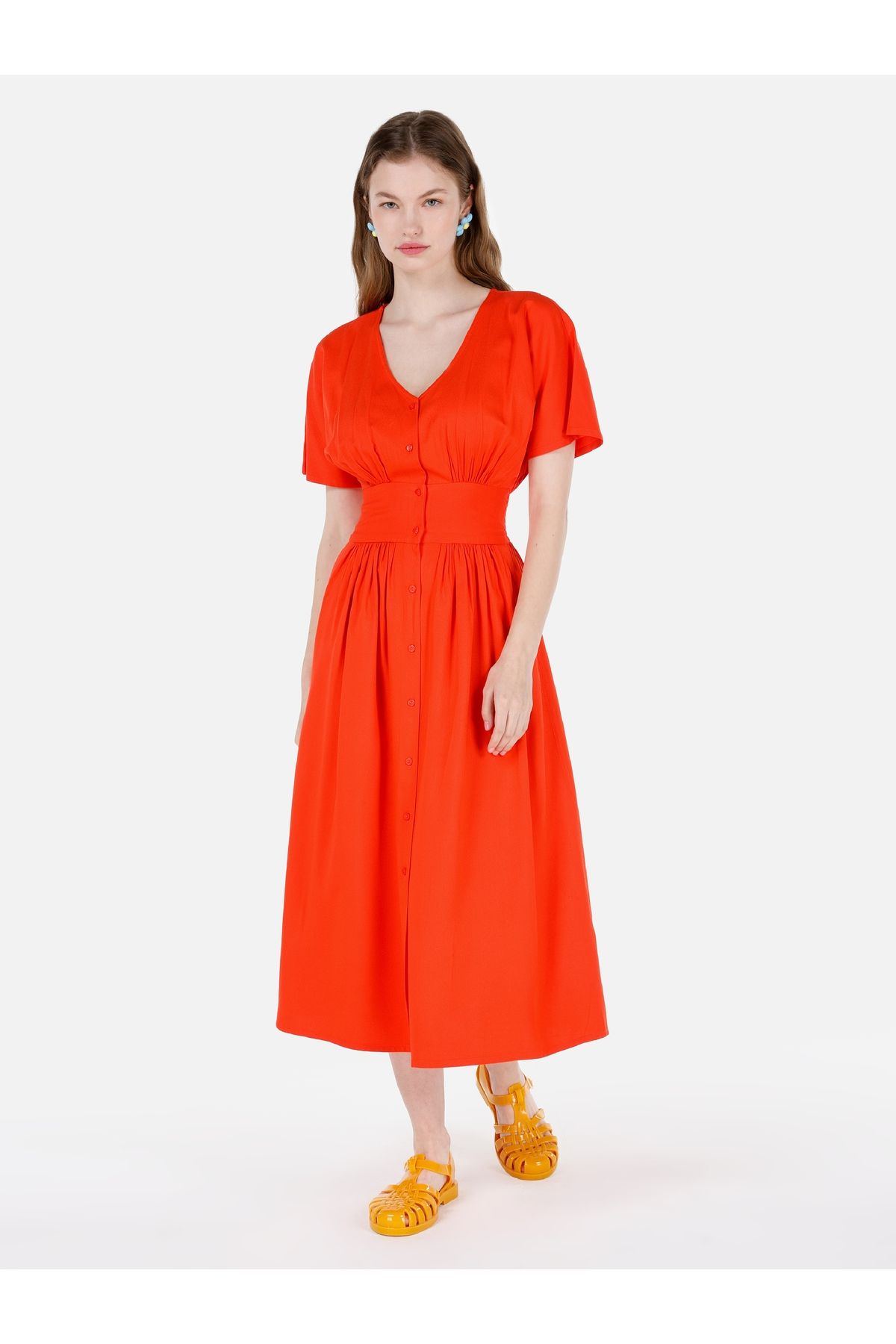 Colin's-Regular Fit Women's Red Dress Cl 1069209 1