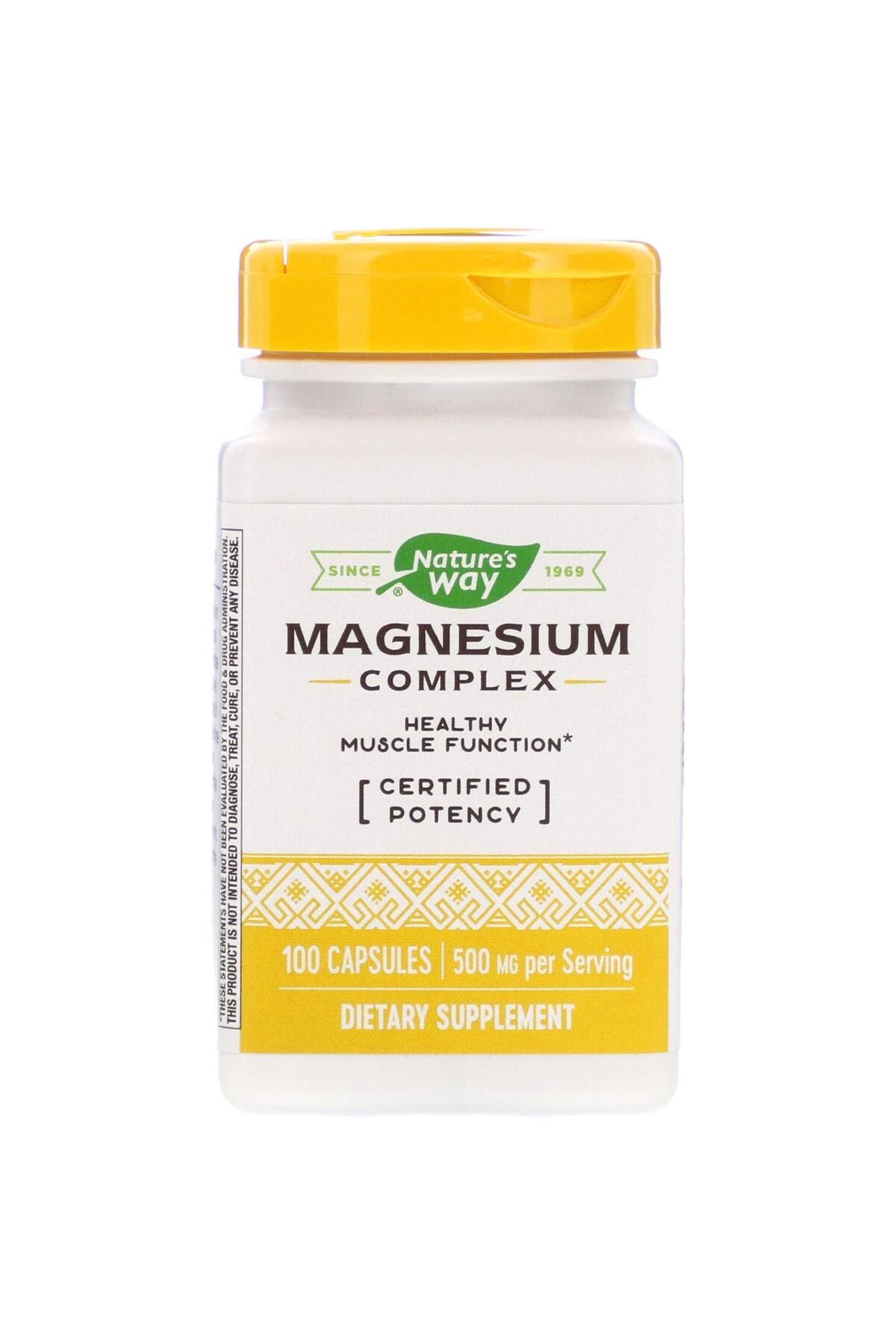 Nature's Way-Magnesium Complex, 100 Capsules, Pack of 2 1