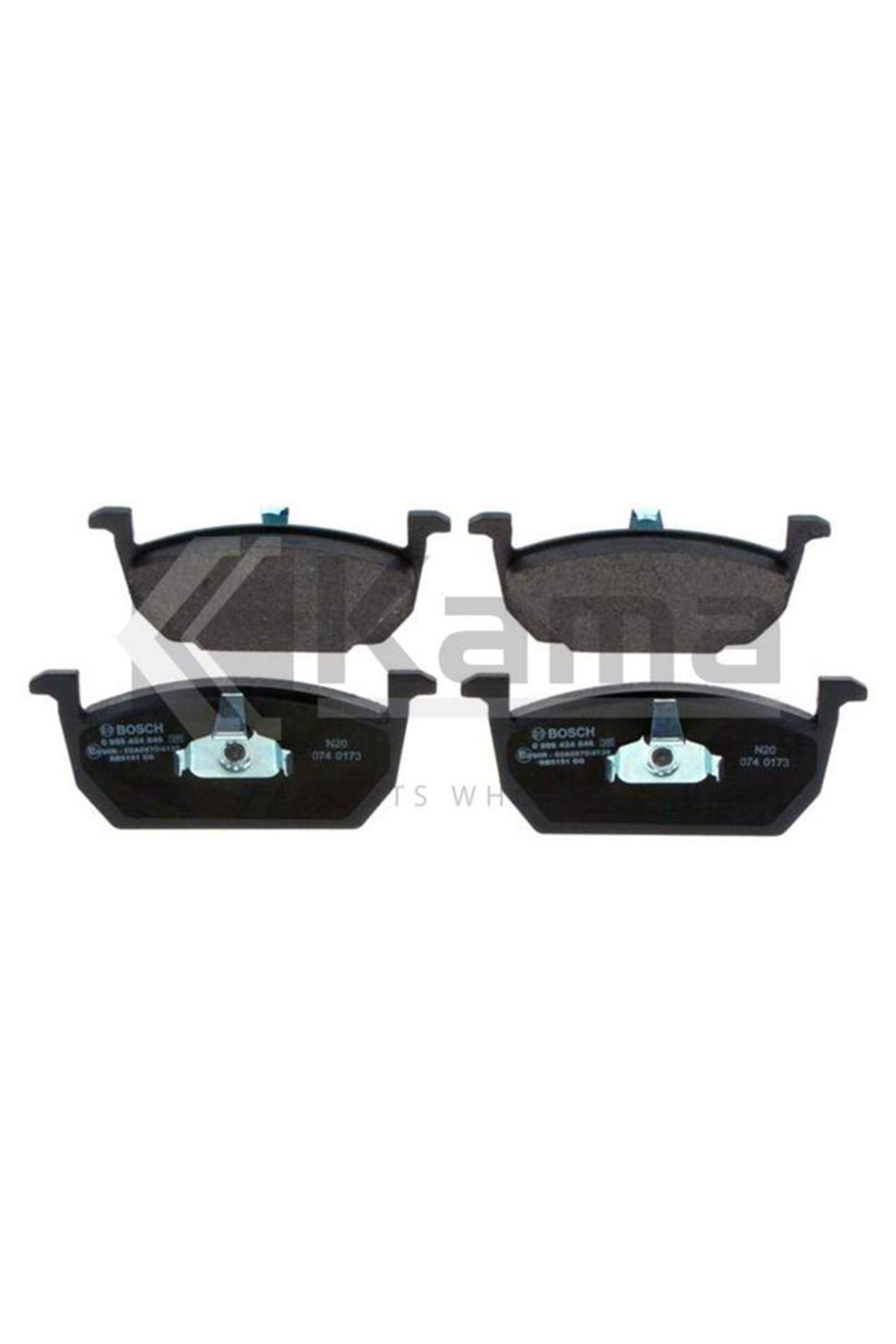Bosch 2Q0698151E-2Q0698151B FREN BALATASI ÖN VW POLO / SEAT IBIZA 17-