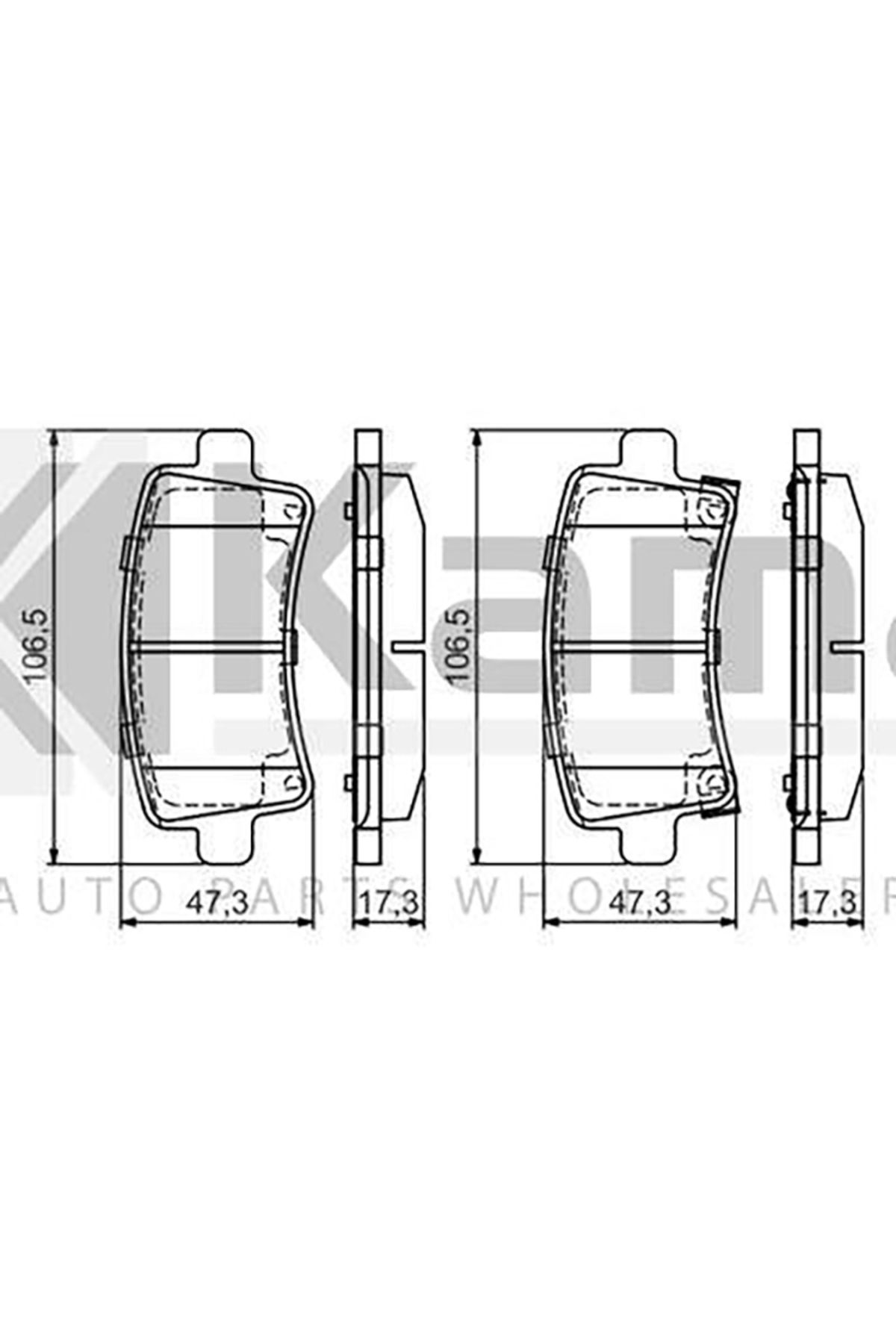 Bosch 542125 FREN BALATASI ARKA (17 INC/18 INC) OPEL INSIGNIA-A 09- / SAAB 9-5 10-