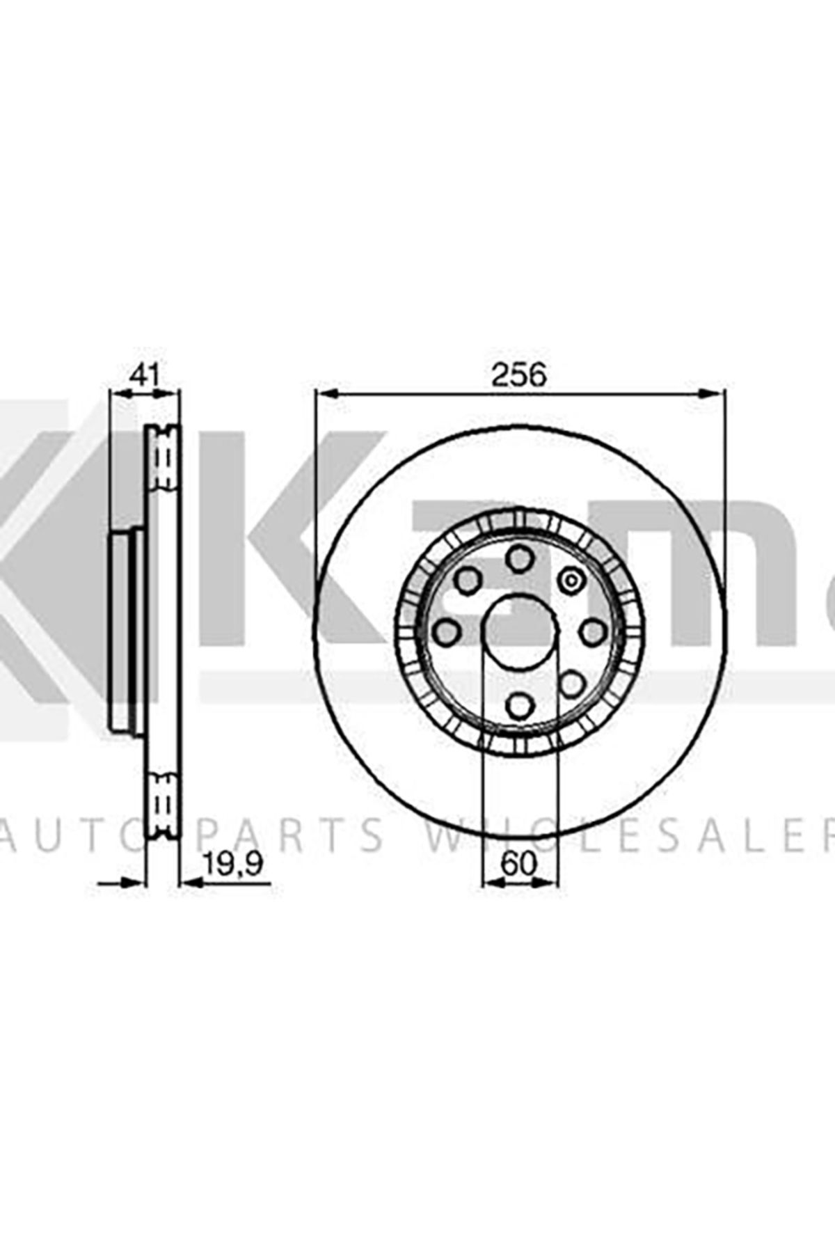 Bosch 569055 FREN DİSKİ ÖN HAVALI (256MM) OPEL VECTRA-A (1.8) 94-
