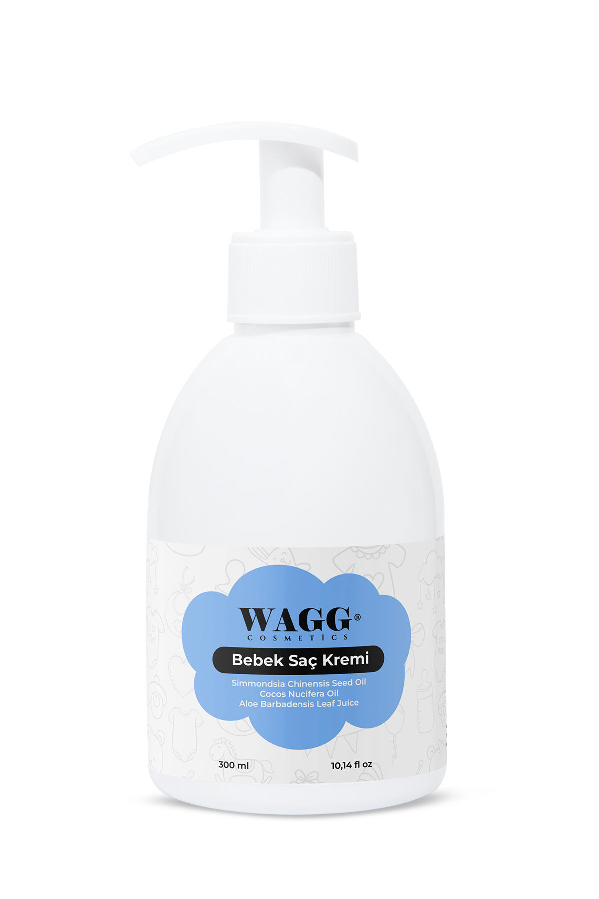 WAGG Cosmetics Organik Bebek Saç Kremi (yumuşatıcı etki) 300ML fotoğrafı 5 (önizleme)
