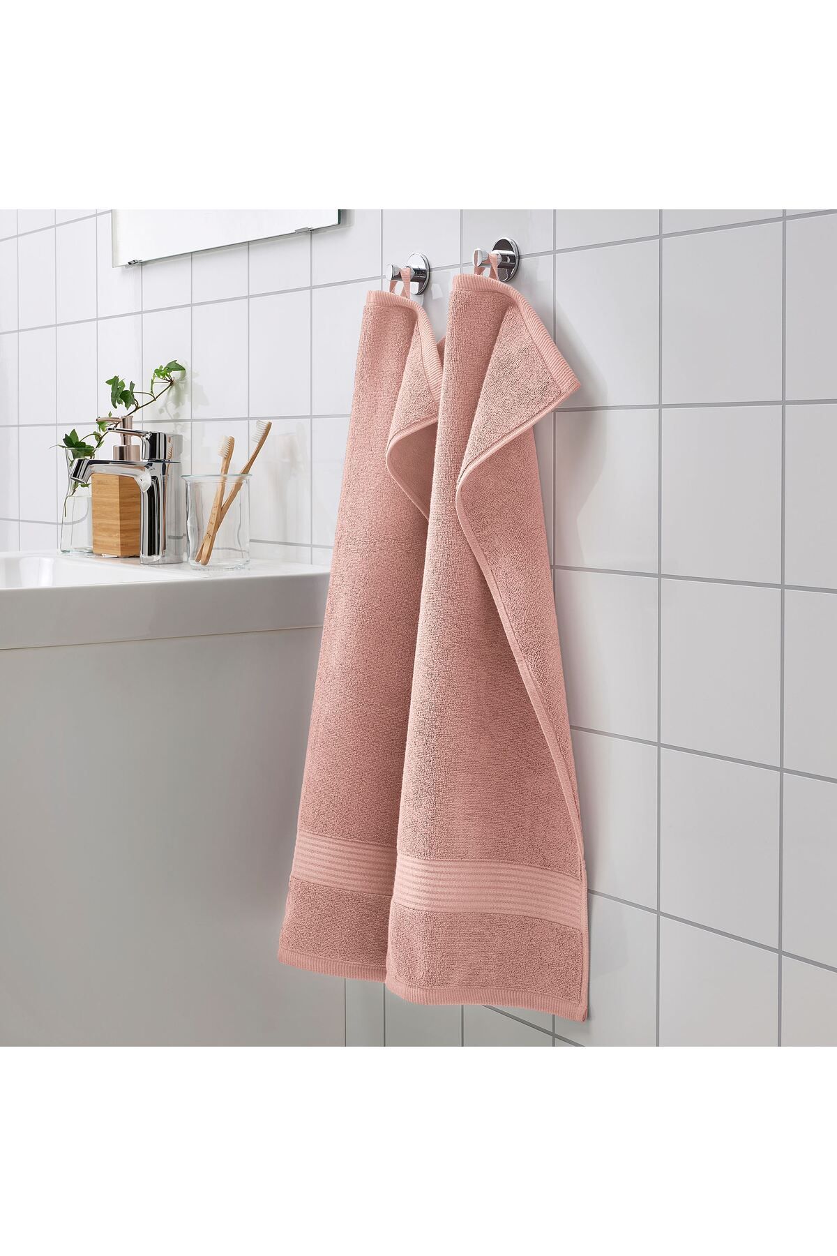 IKEA-Fredriksjön 
 Face Towel, Light Pink, 40X70 cm 3