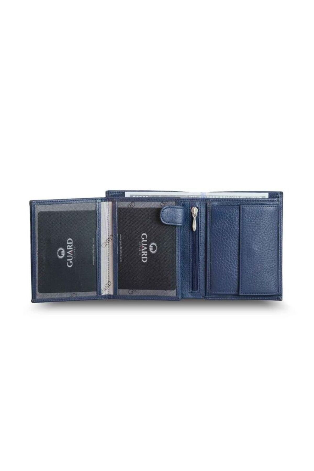 GUARD-Vertical Leather Men's Wallet with Compartments - Genuine Color 4