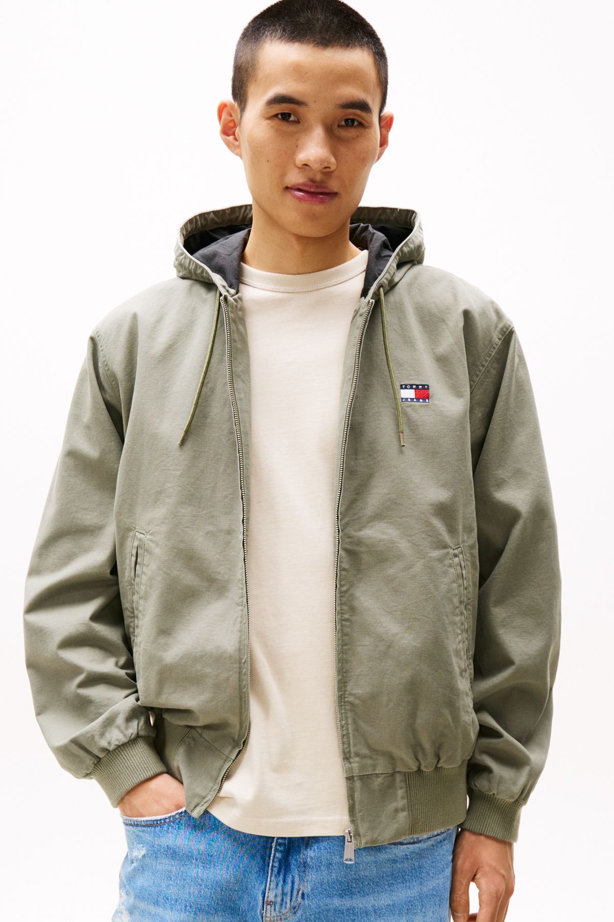 Tommy Hilfiger Tjm Algodon Cu Glugă Jkt Masculin - XL