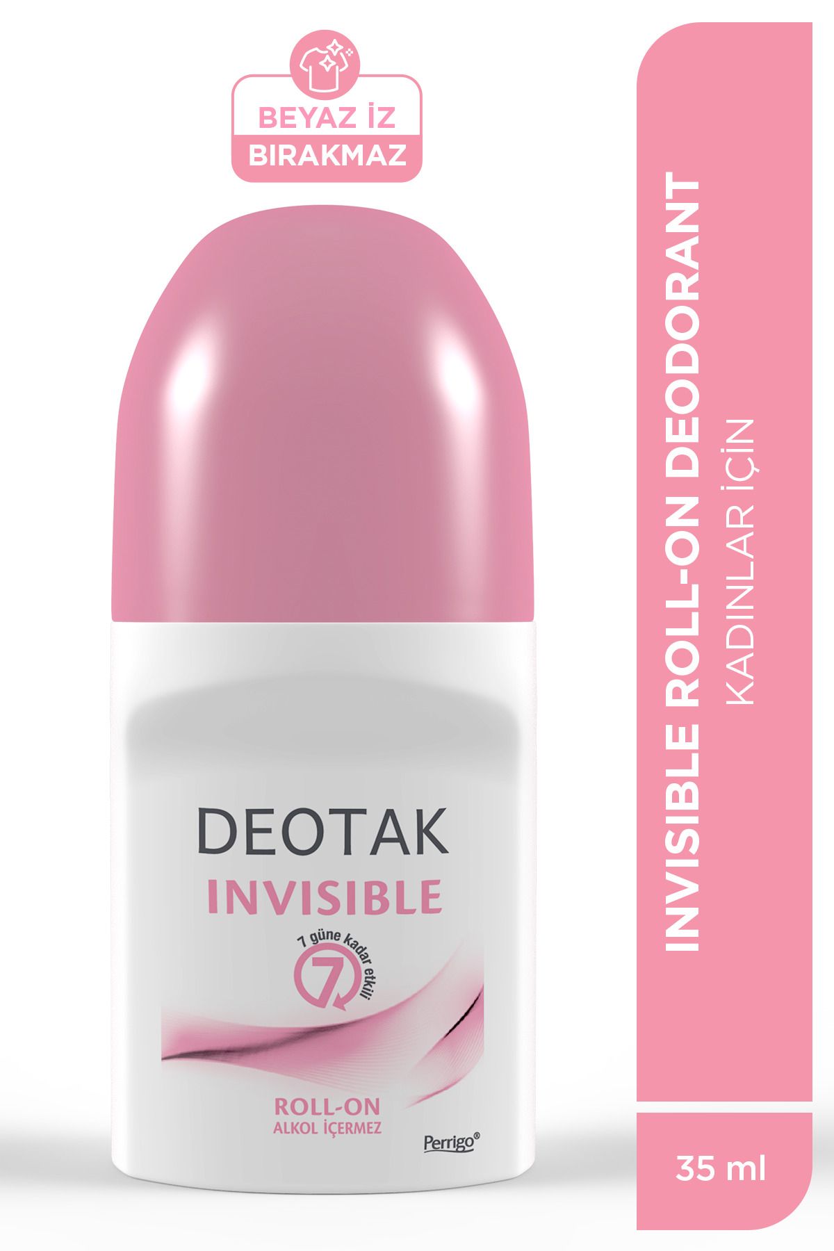 دئودورانت زنانه Invisible Roll-On موثر تا 7 روز 35 میلی لیتر Deotak