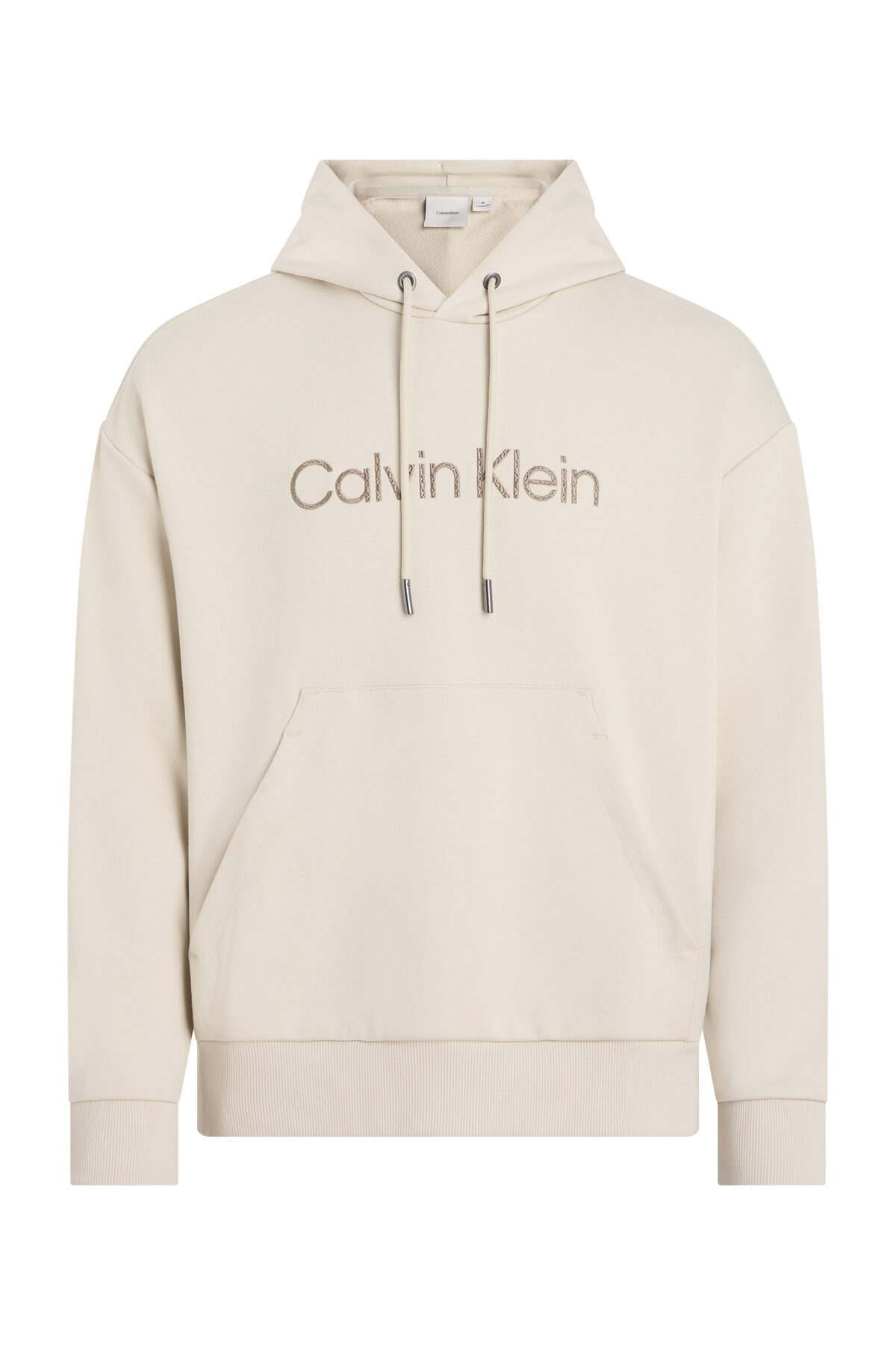 Calvin Klein BLUZA Z KAPTUREM I TEKSTUROWANYM LOGO