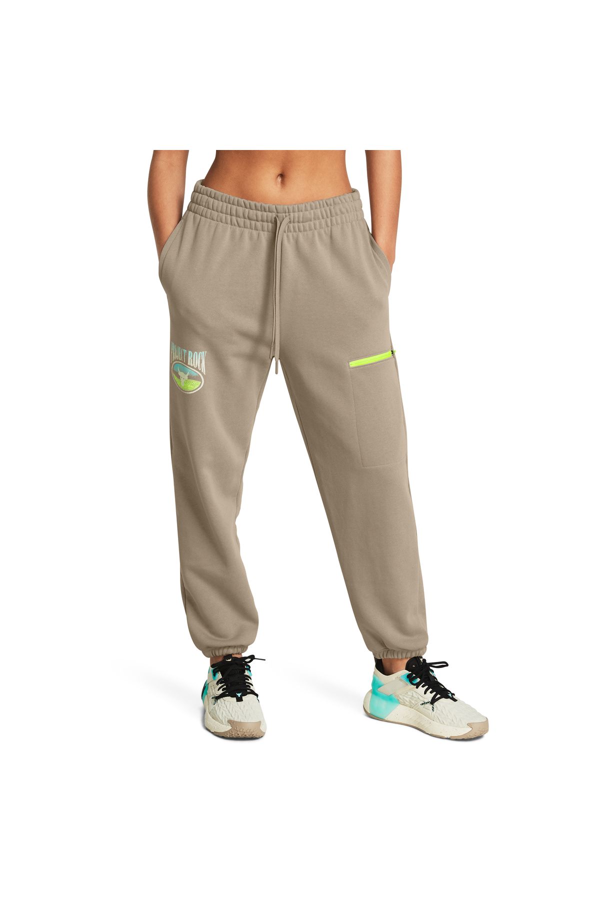 Under Armour-Women's Project Rock Heavyweight Terry Sweatpants1383305-203 4