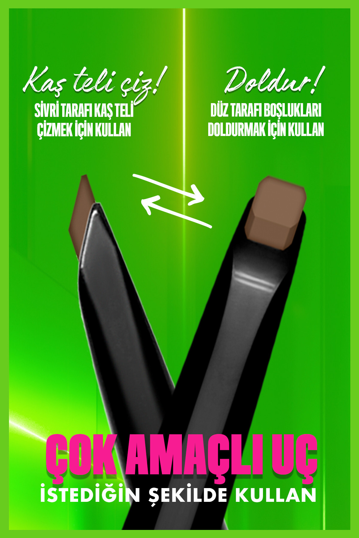 مداد ابرو  مشکی NYX Professional Makeup | NYXBLADEKASKALEM اورجینال - تصویر 3