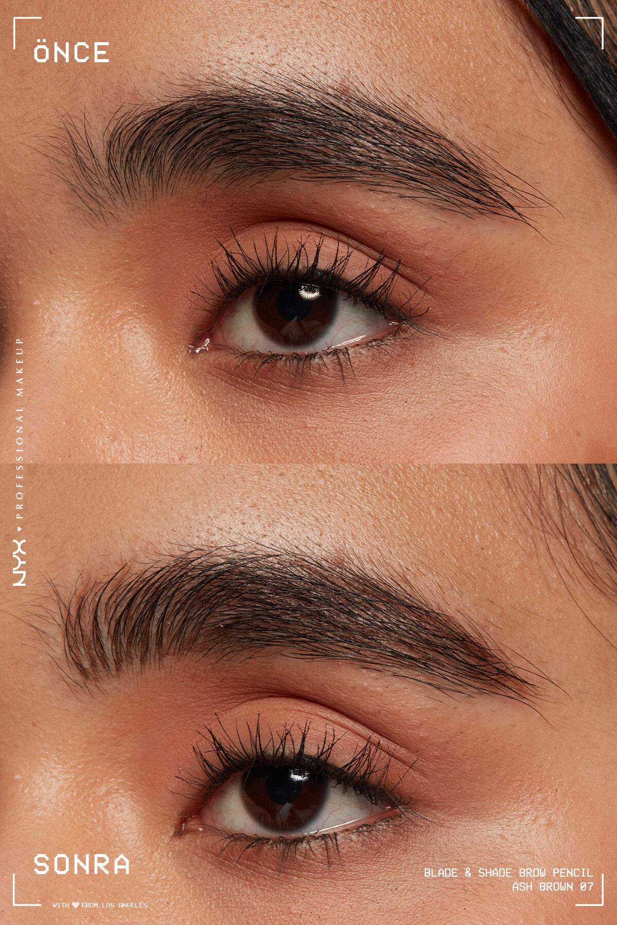 مداد ابرو  مشکی NYX Professional Makeup | NYXBLADEKASKALEM اورجینال - تصویر 4