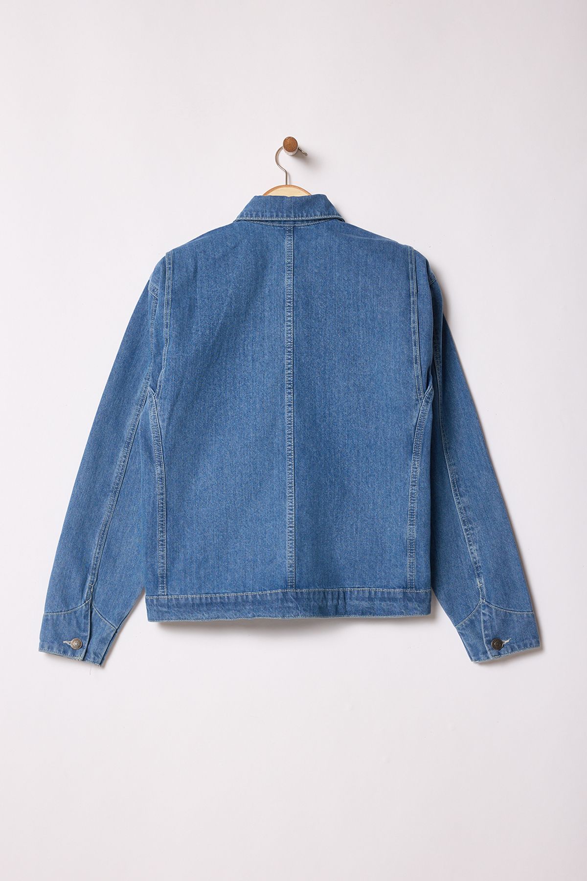 Trendyol Collection-Blaue Unisex-Jeansjacke TMNSS25CE00006 8