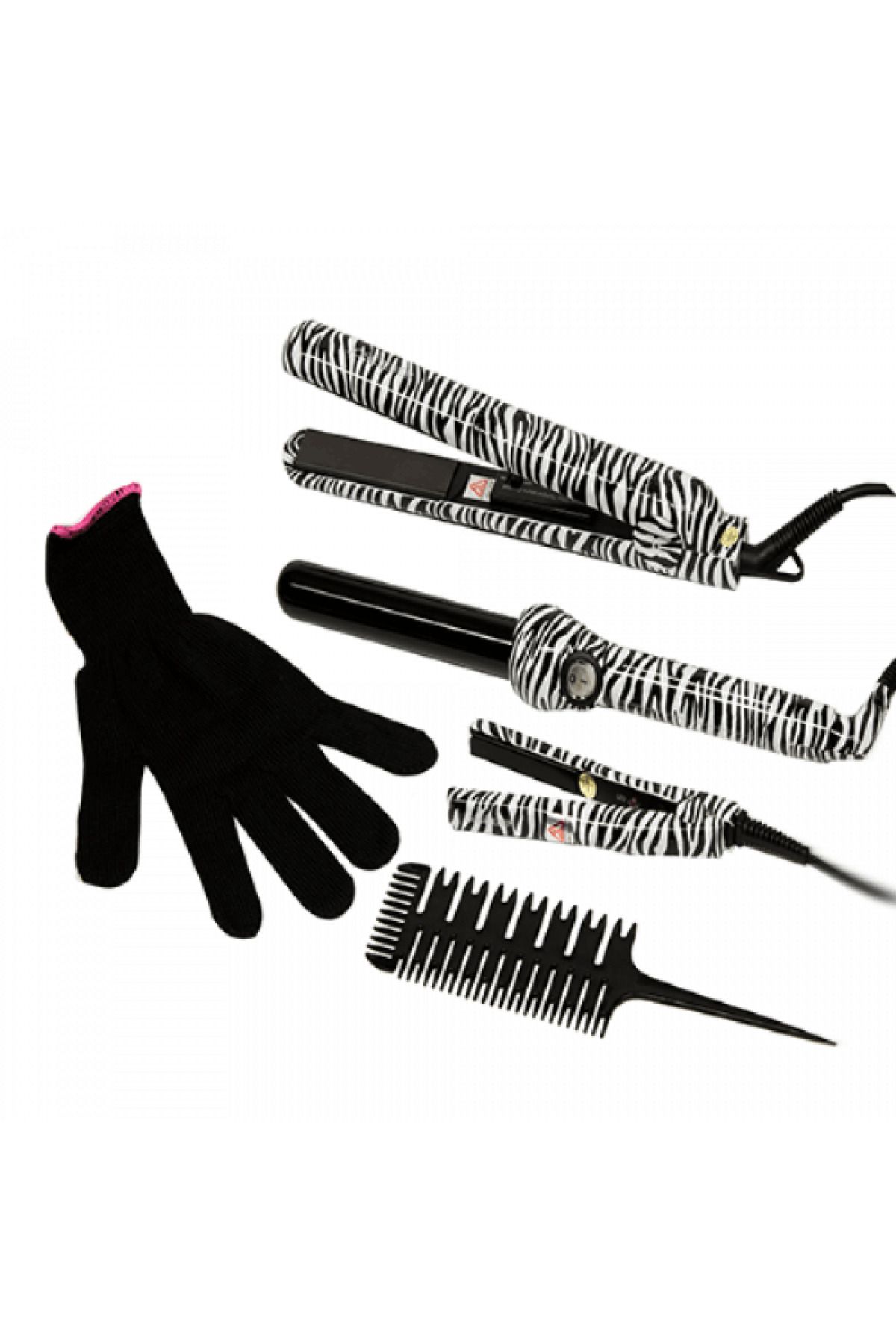 Jose Eber-hair curler WHITE ZEBRA 19 mm  Set 1